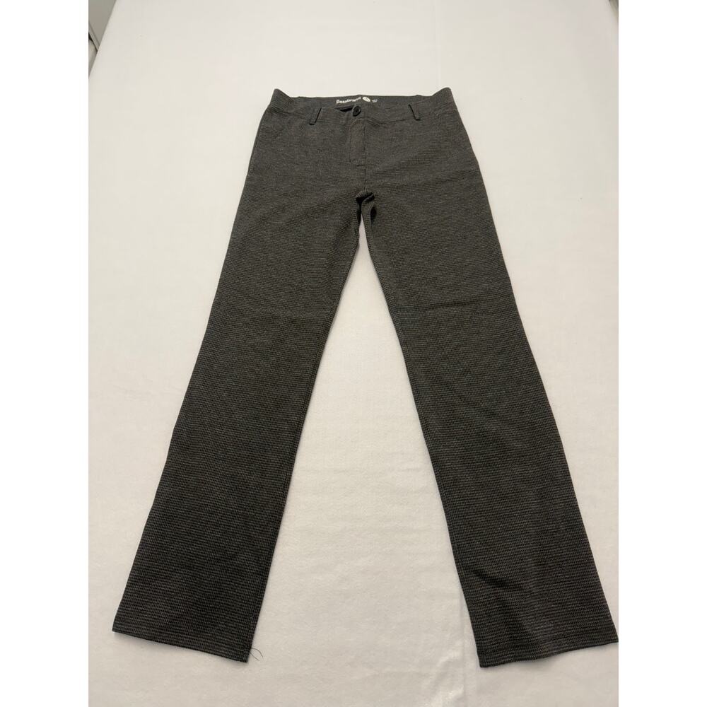 Beta Brand Dark Grey Dress Yoga Pant Houndstooth Check Women’s Size M/P Tall